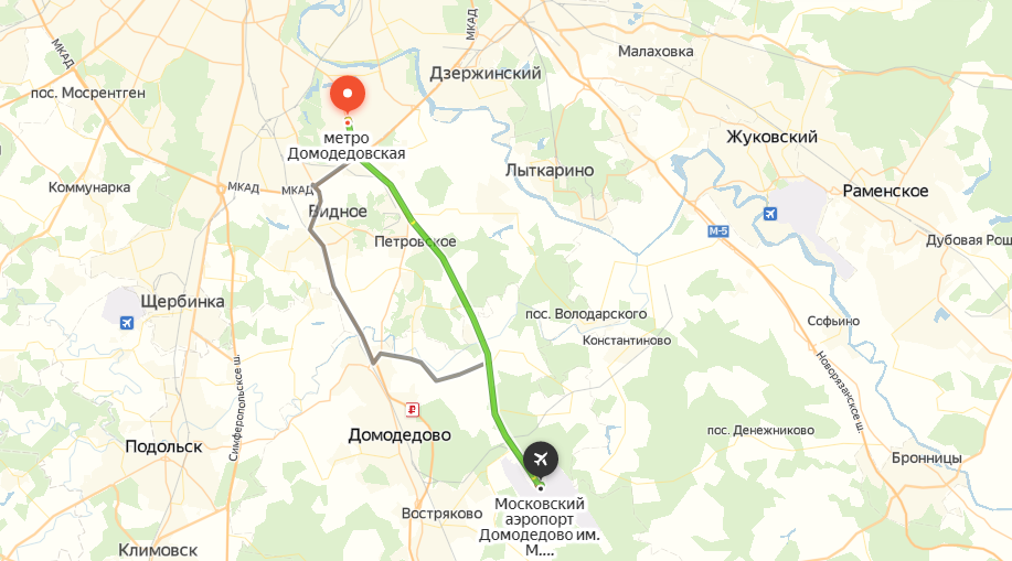 Как добраться от метро до аэропорта домодедово