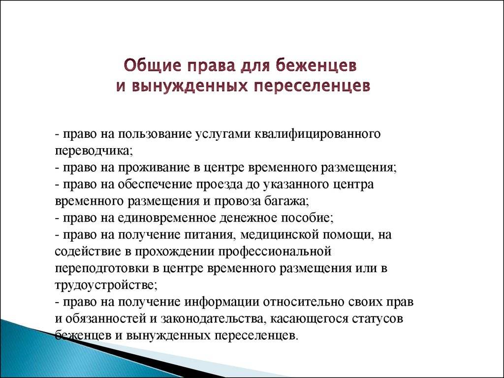 Как, где и зачем получать статус беженца в россии