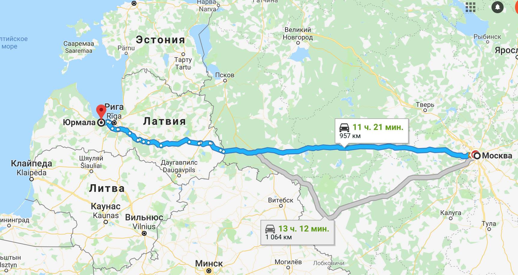 Как быстро добраться на разных видах транспорта из Риги в Юрмалу