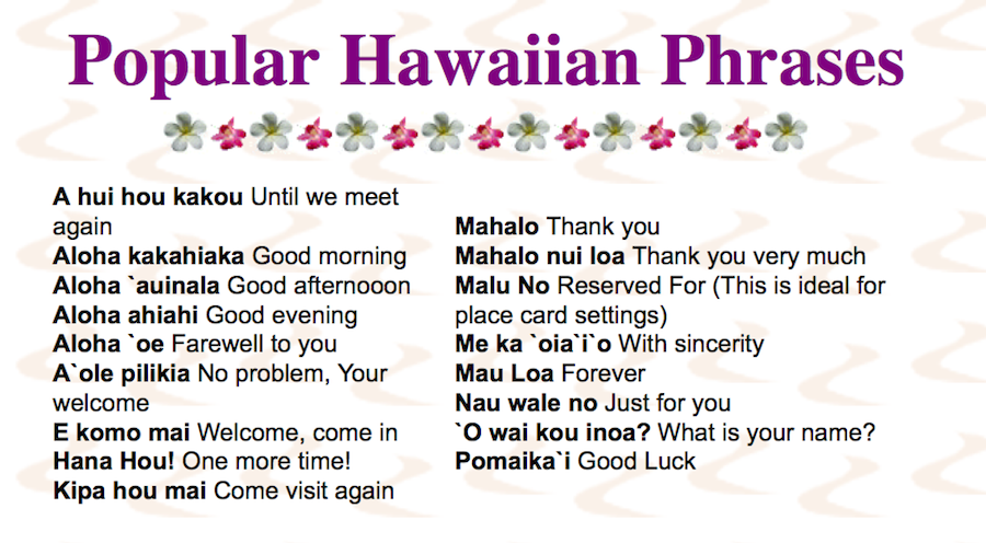 Переводчик на гавайский. Гавайский язык. Гавайские слова. Гавайские фразы. Фразы на гавайском языке.
