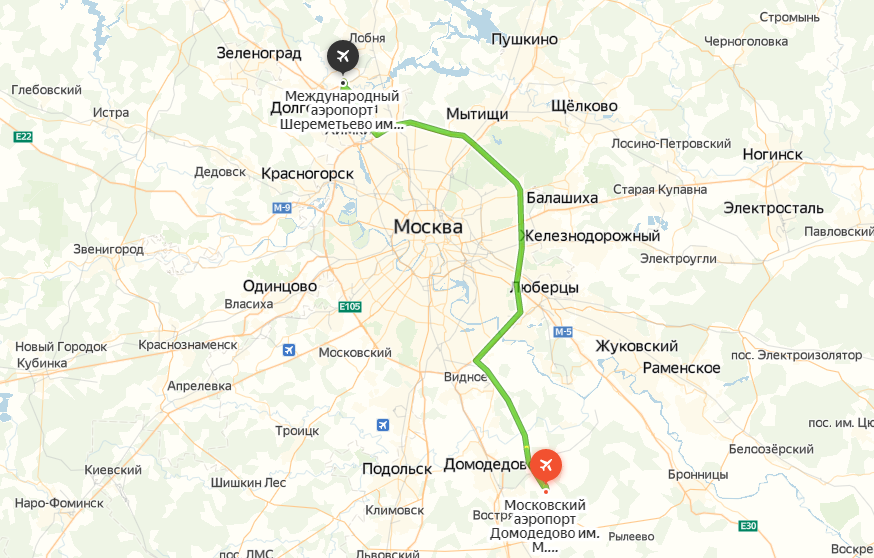 С аэропорт внуково до аэропорта домодедово маршрутки