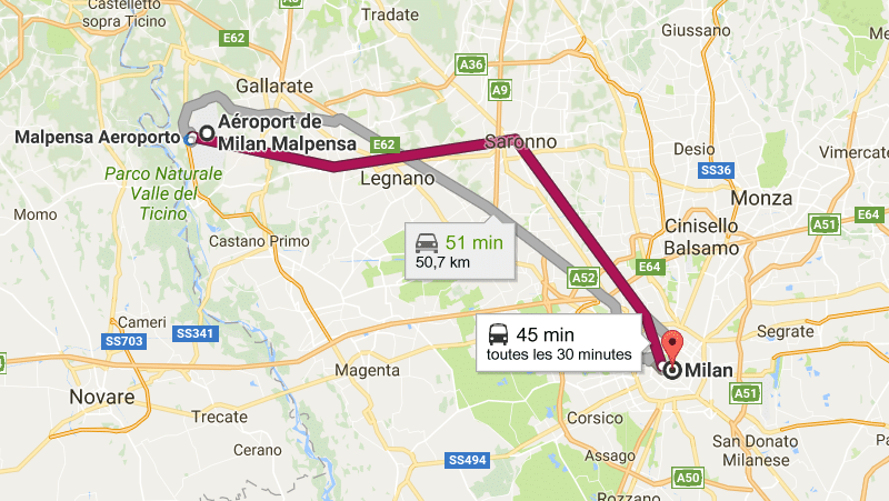 Как добраться из аэропорта Мальпенса до Милана