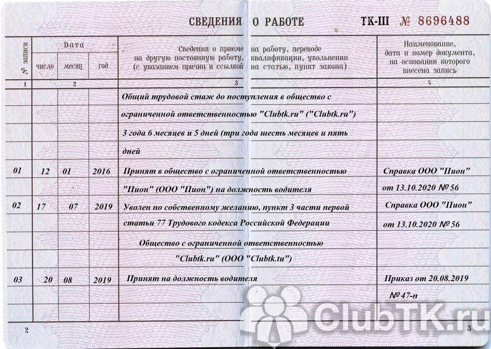 Нужна ли копия трудовой книжки для загранпаспорта старого образца