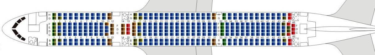 Боинг 767 300. схема салона азур эйр, роял флайт, норд винд, пегас флай. как выбрать лучшие места