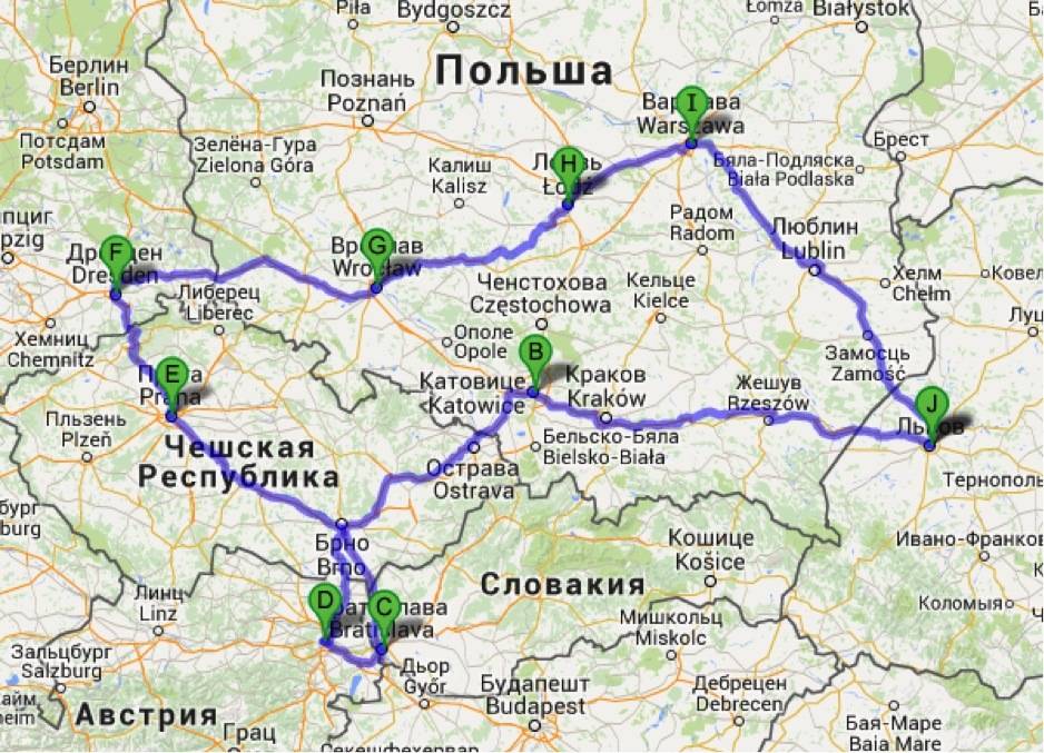 Подробно о лучших способах добраться из праги в краков