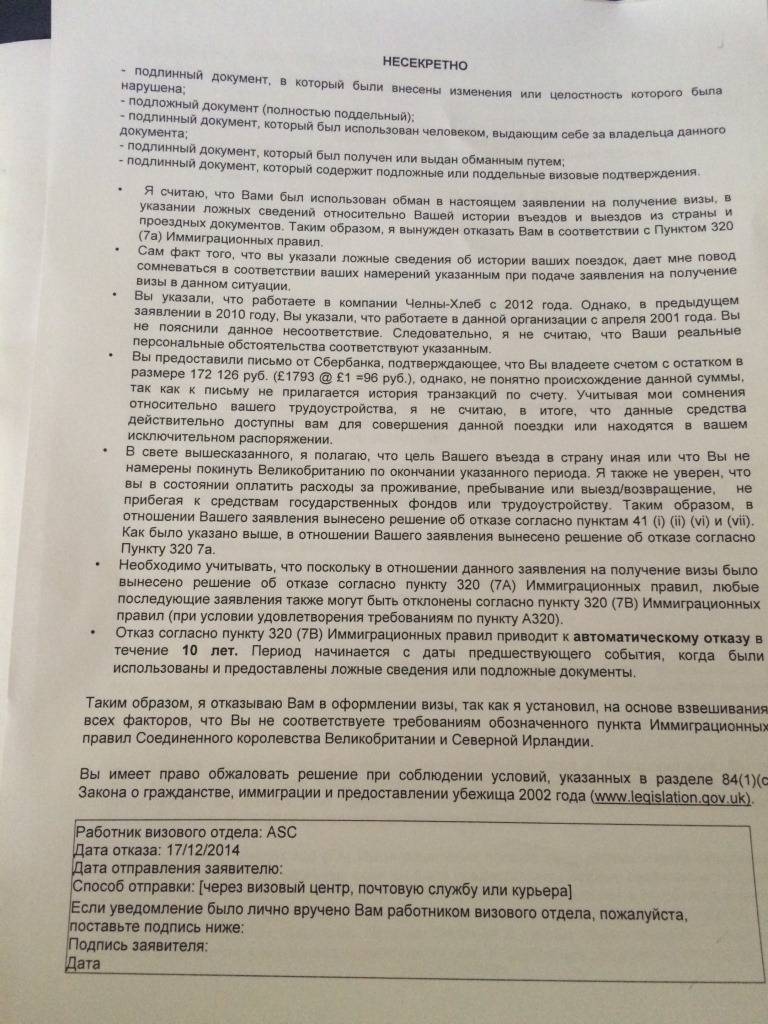 Кому и почему могут отказать в выдаче визы сша