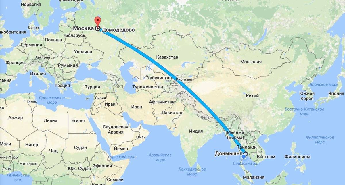 Сколько добираться на самолете. Путь самолёта из Москвы в Тайланд. Полет из Москвы в Тайланд. Москва Тайланд маршрут самолета. Полет Москва Тайланд.