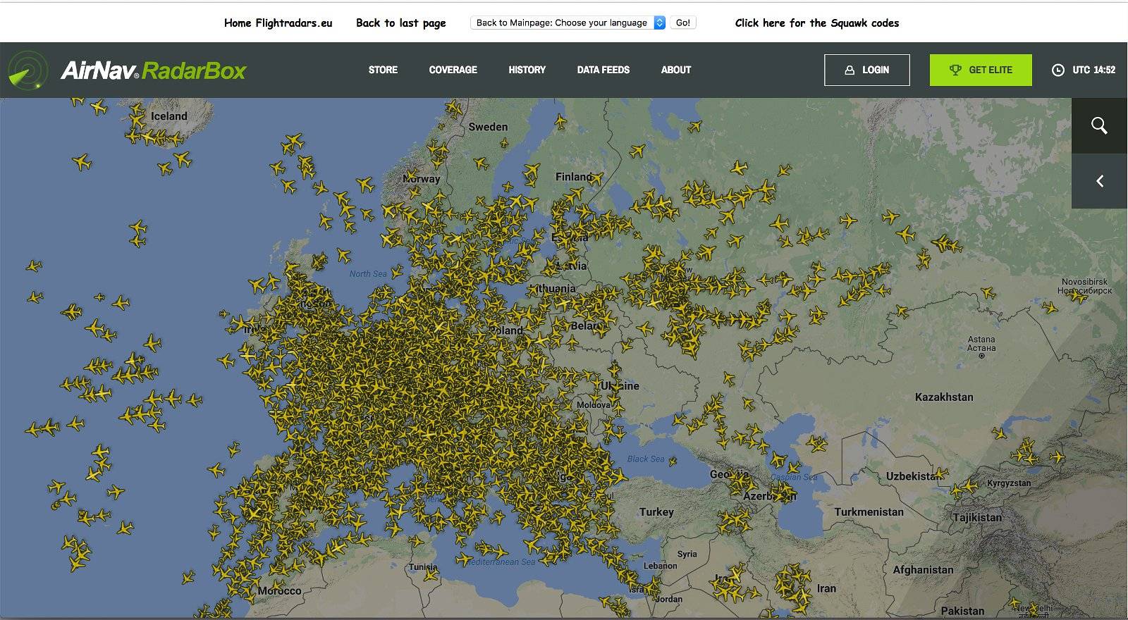 Как узнать сколько самолетов сейчас одновременно в небе