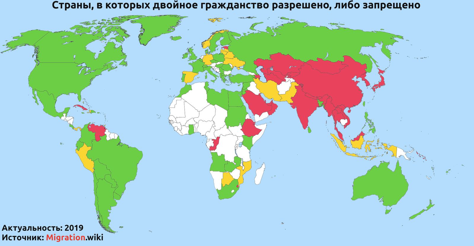 В каких странах разрешено двойное гражданство: актуальный список
