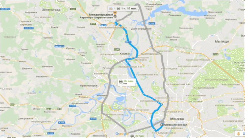 Как добраться до аэропорта шереметьево