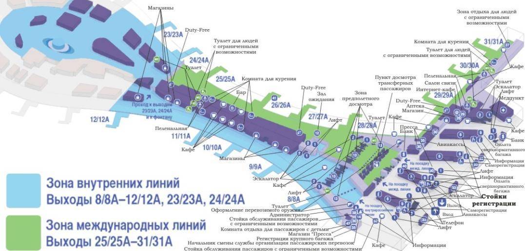 Терминал b внуково схема