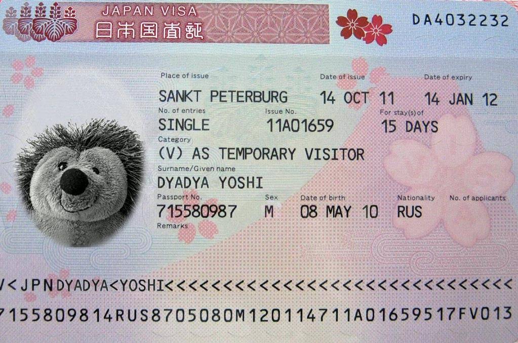 Япония - оформление визы для жителей российской федерации
