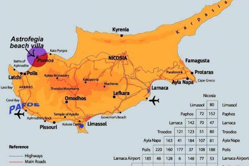 Международные аэропорты кипра: список и описание, расположение на карте