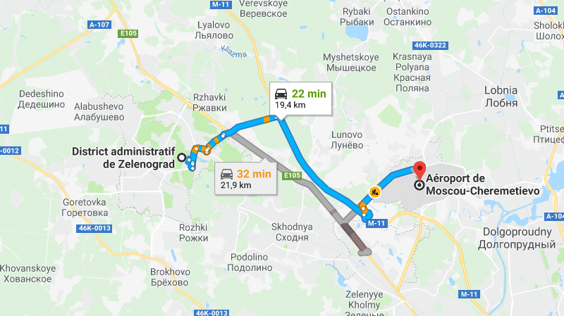 Как доехать до «Шереметьево» из Зеленограда