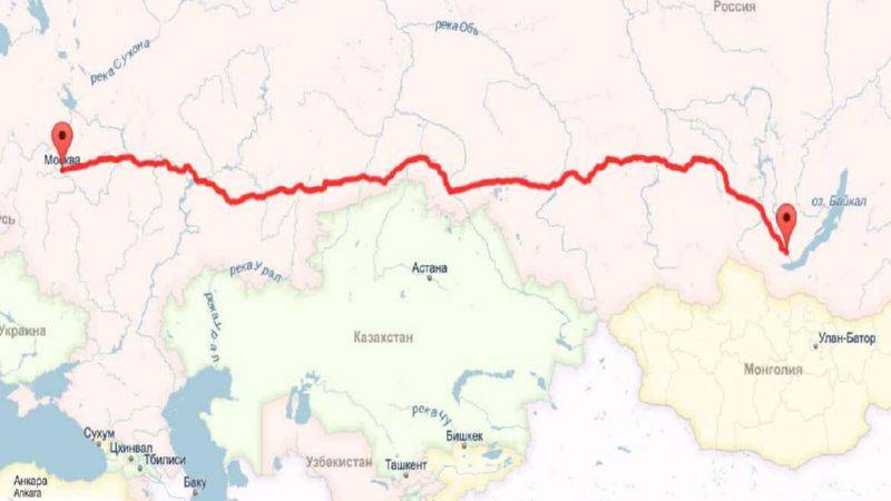 Расчет времени полета на самолете из одного места в другое