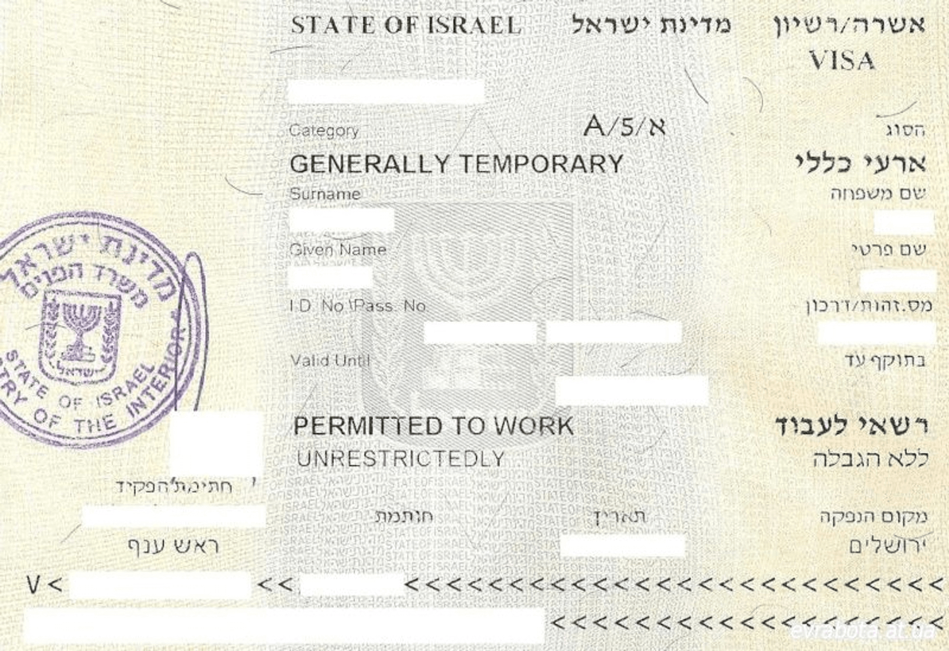регистрация в израиле