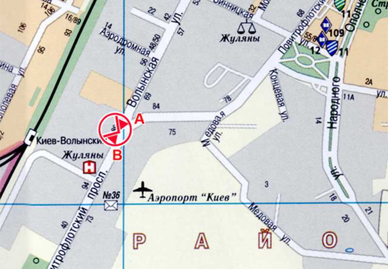 Аэропорт жуляны в киеве: расположение на карте