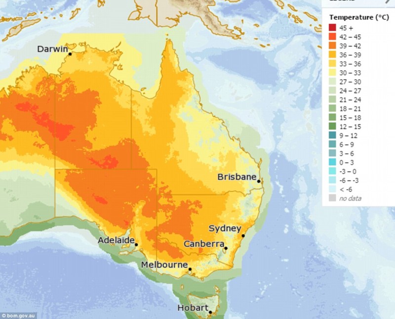 Климат и климатические пояса на карте австралии