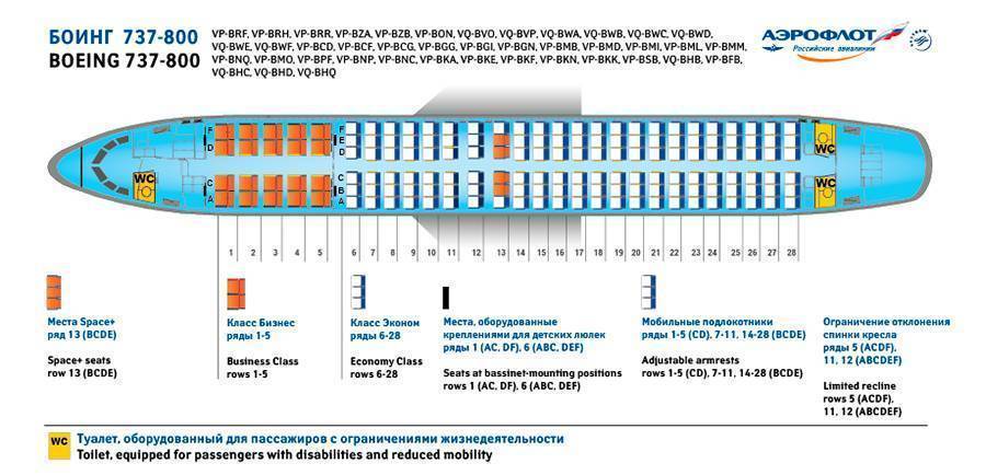 Боинг 737 800 места в салоне схема s7