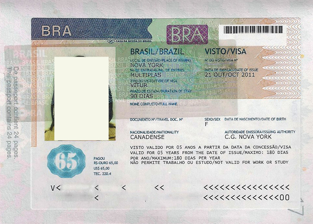 Виза в бразилию: въезд для россиян, типы виз и стоимость