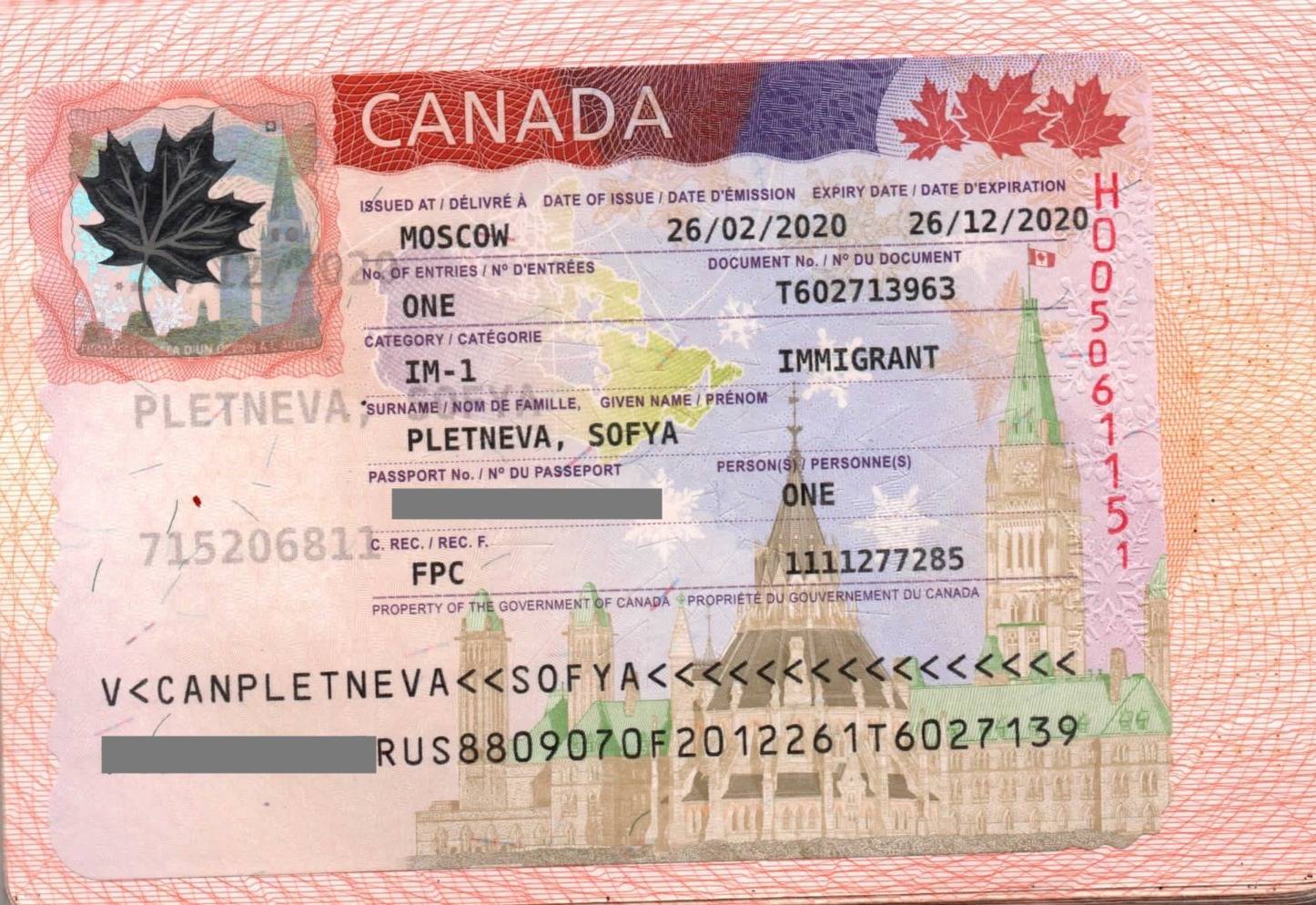 Рабочая виза в канаду - документы и сроки действия разрешения
