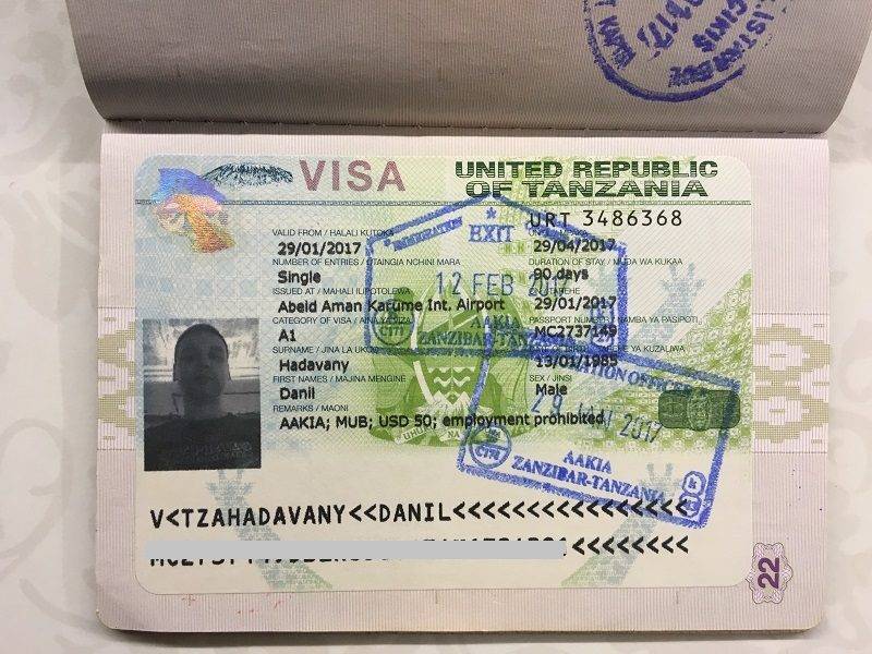 Виза на танзанию и занзибар: как получить для россиян в 2023 году