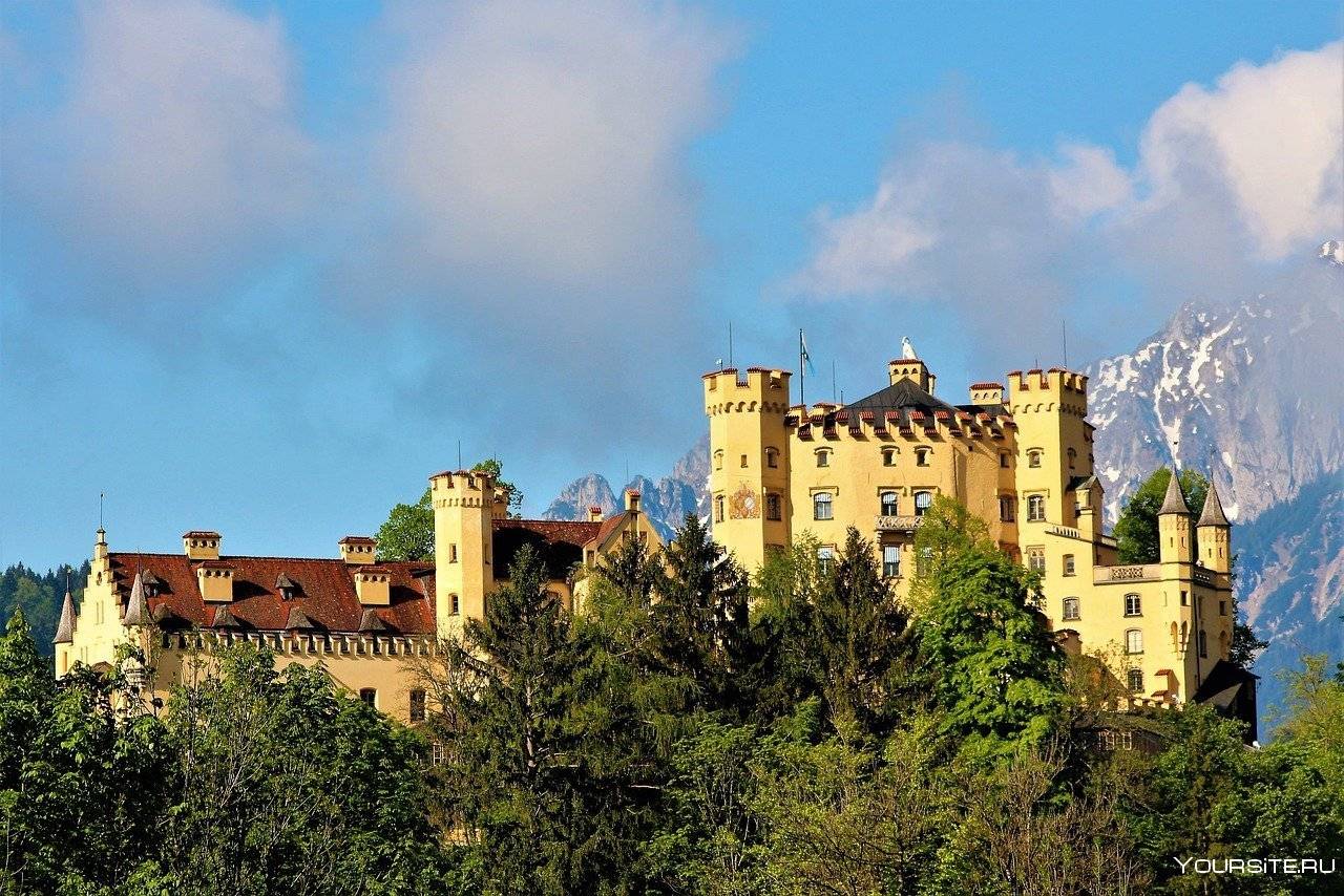 Замок хоэншвангау (schloss hohenschwangau) - замки германии