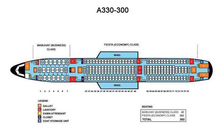 Airbus a330 200 схема мест