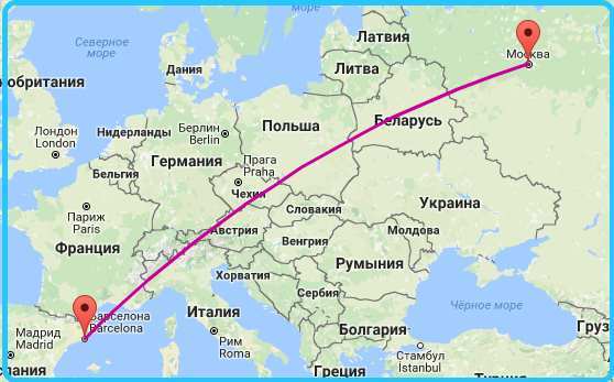 Сколько лететь в тунис