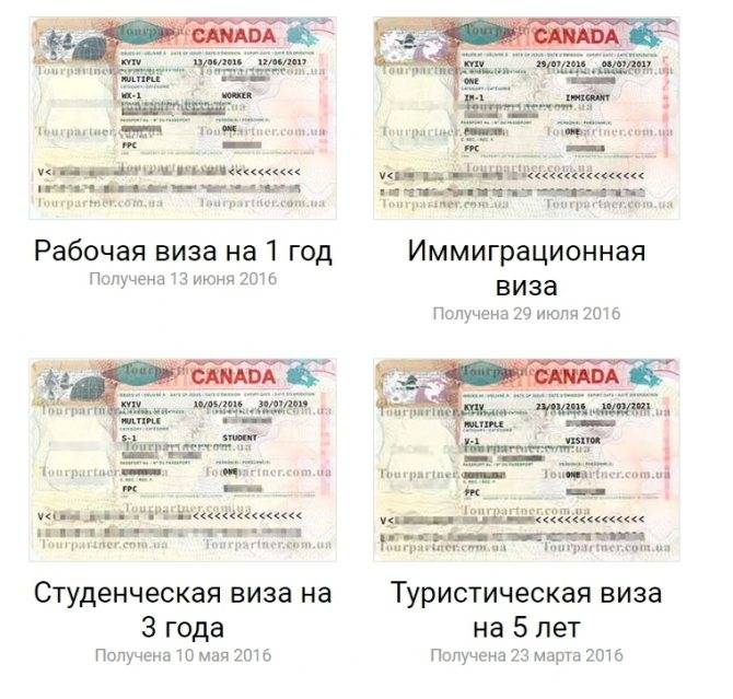 Туристическая виза в канаду