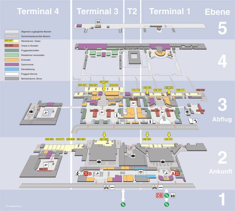 Аэропорт франкфурт схема терминалов