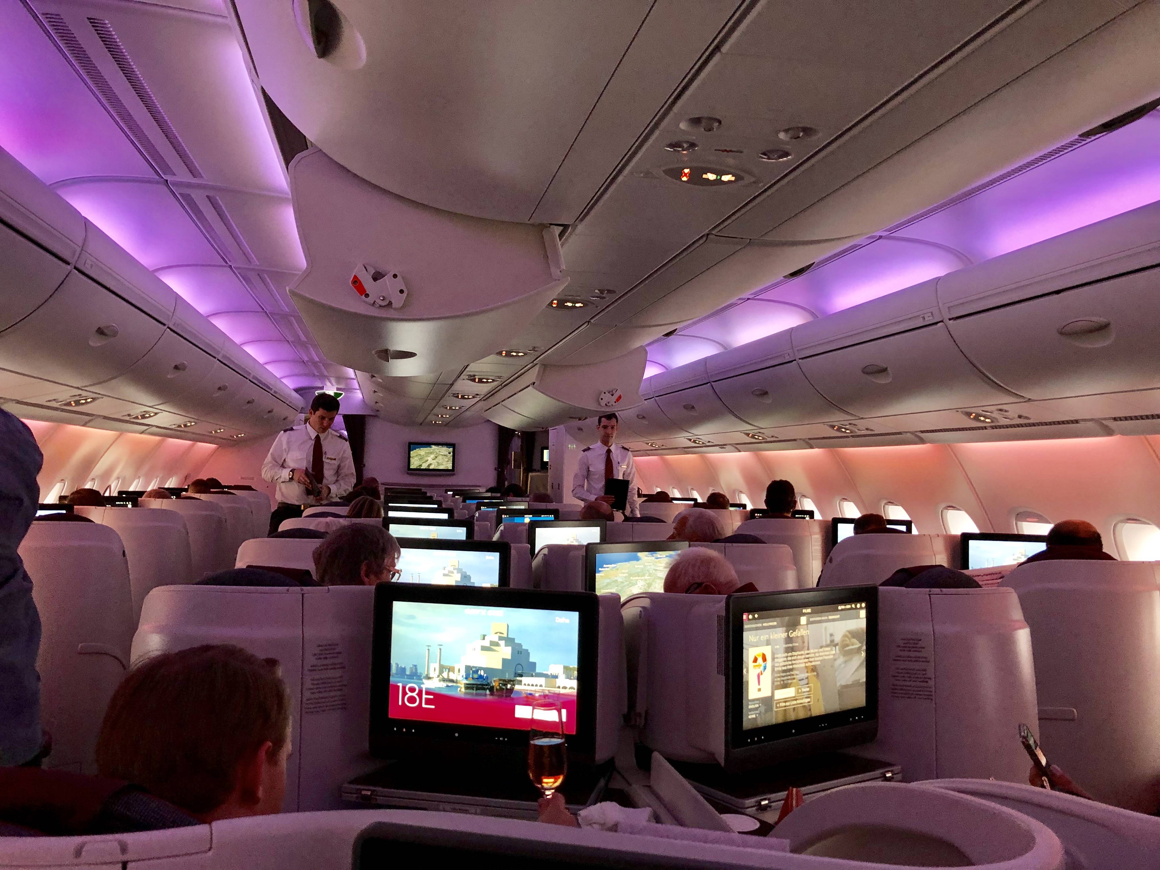 Катарские авиалинии самолеты внутри фото