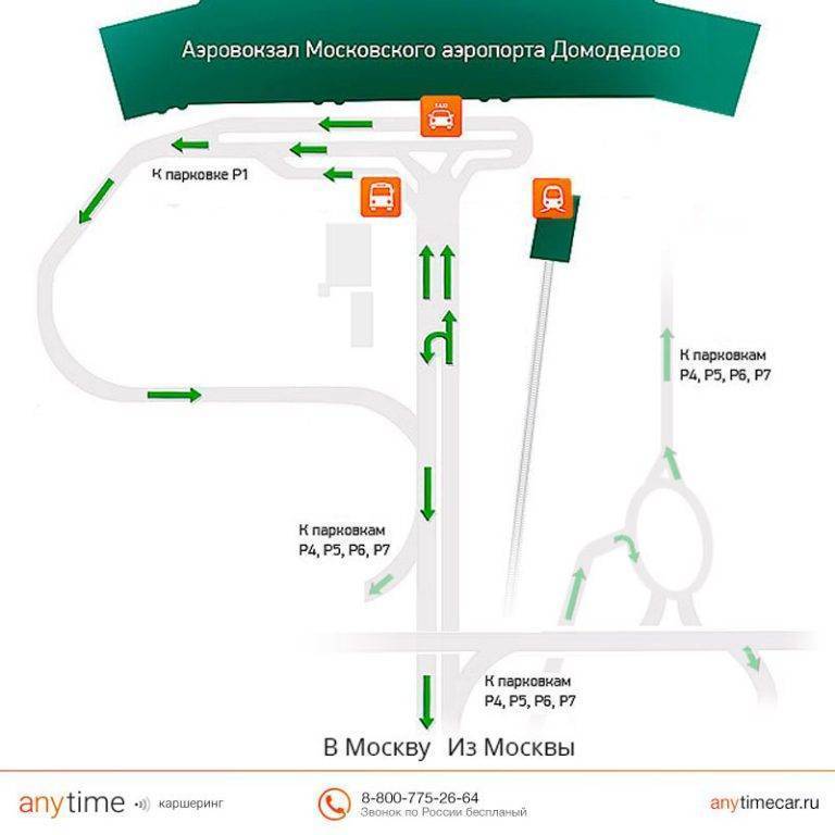 Парковки возле аэропорта домодедово