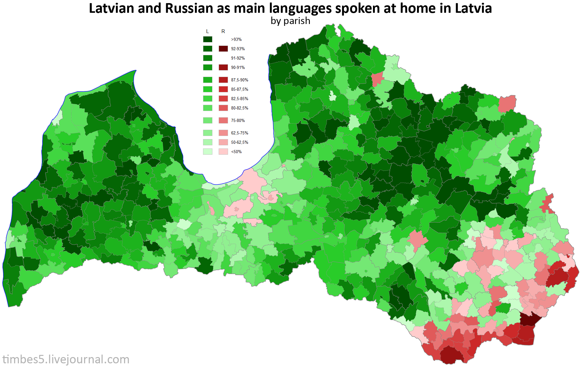 Латвия на каком языке говорят