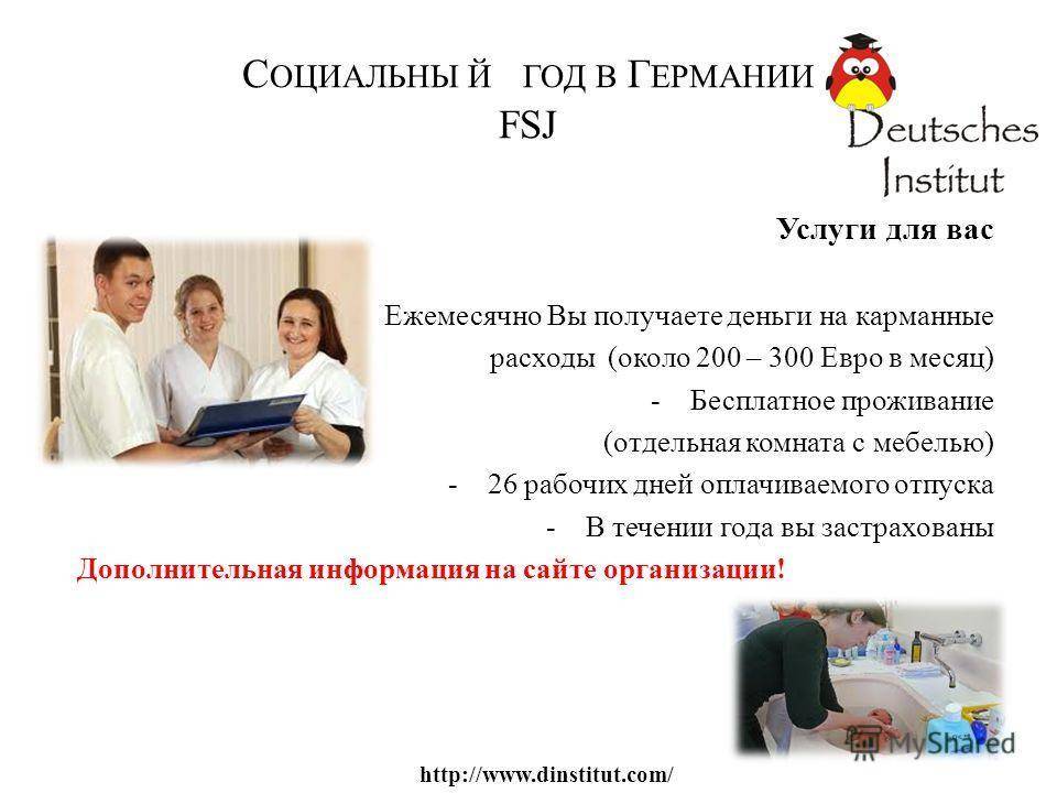 Что такое социальный год в германии: требования, условия