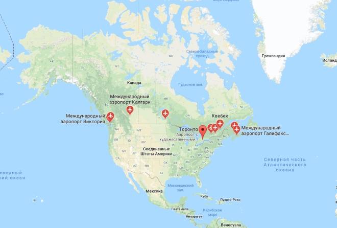 Крупнейшие аэропорты сша