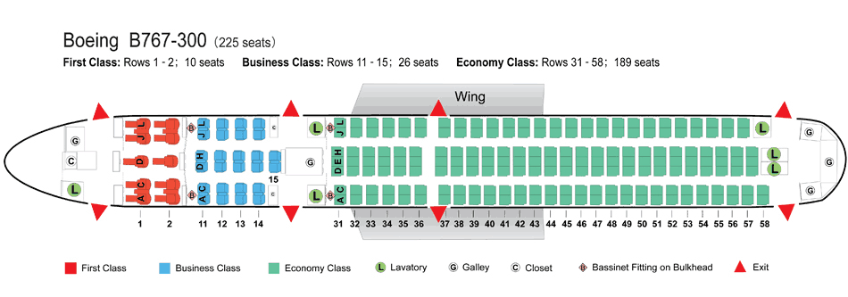 Боинг 767 300. схема салона азур эйр, роял флайт, норд винд, пегас флай и другие. как выбрать лучшие места