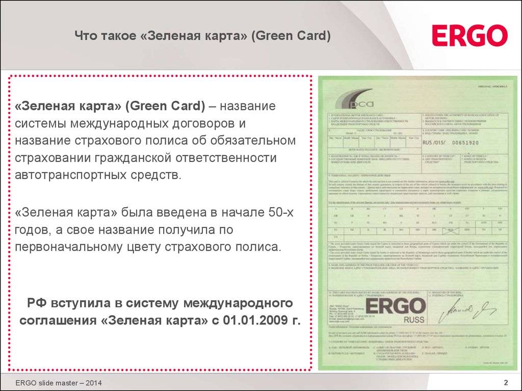 Зеленая карта для финляндии