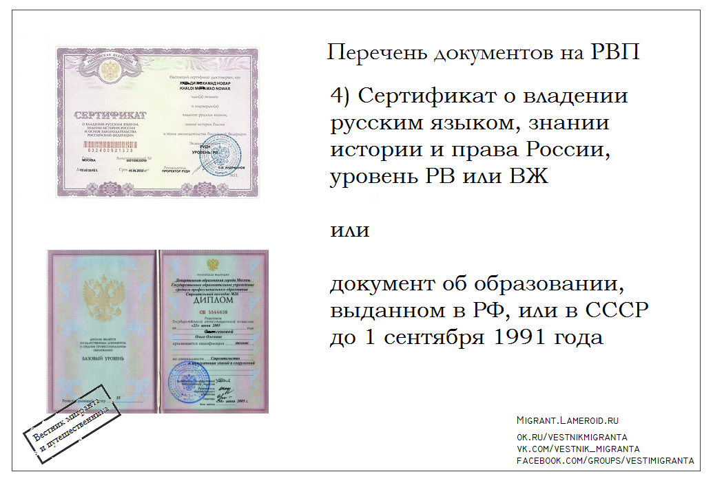 Получение рвп по браку с гражданином рф в 2019 году