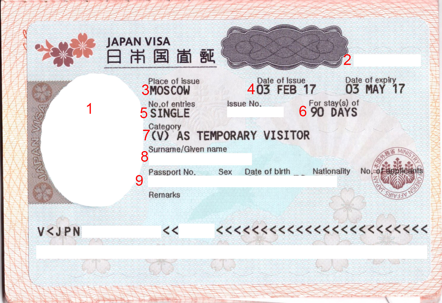 виза в тайвань требования