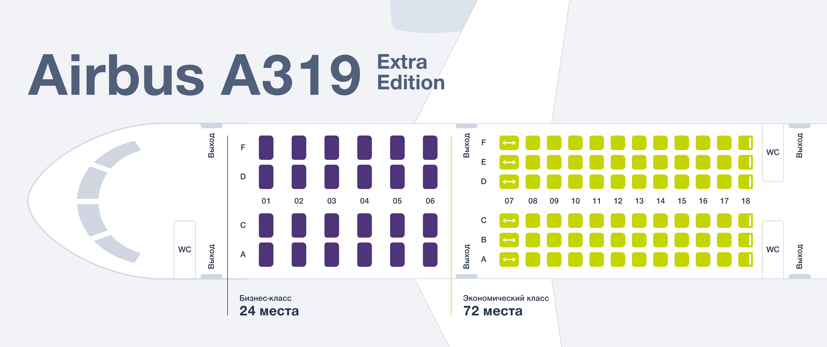 Аэробус а319 аэрофлот — схема салона и лучшие места