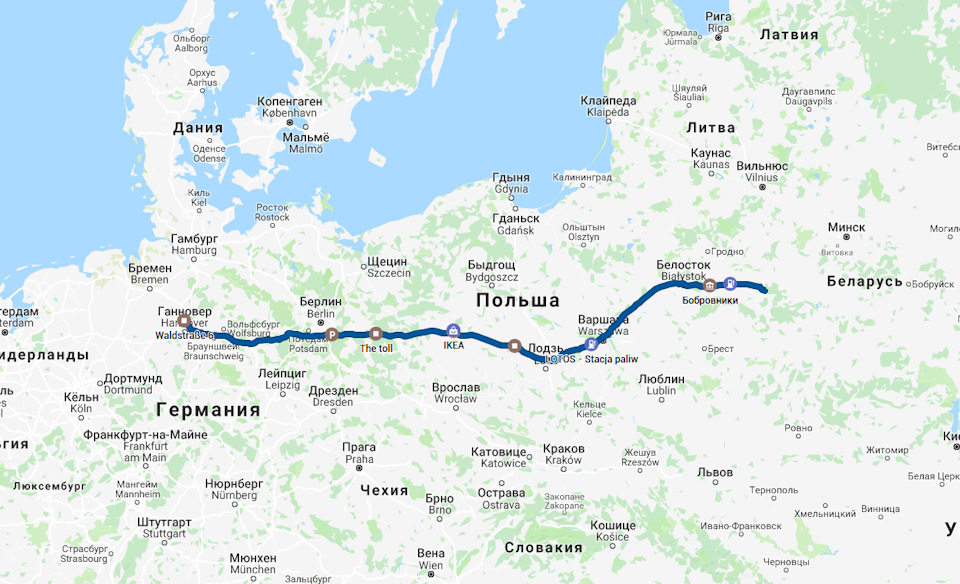 Поездка в германию на автомобиле в 2021 году