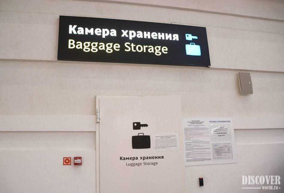 Где находятся камеры хранения в аэропорту домодедово и как ими пользоваться