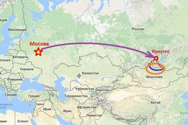 Сколько лететь от хабаровска до иркутска